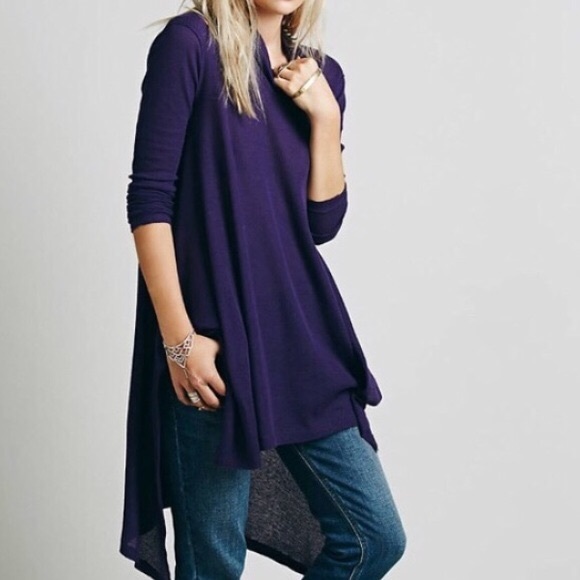 Free People Tops - Free People Tunic Top with Asymmetrical Hem sze XS